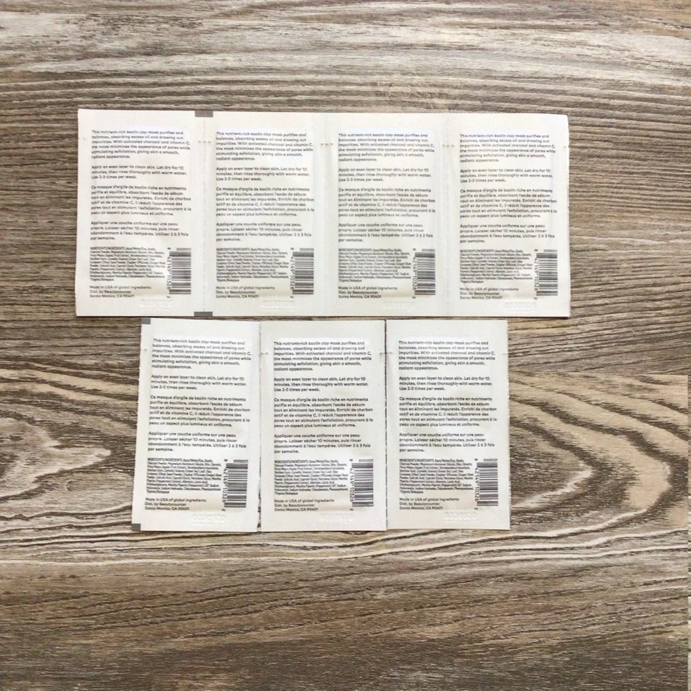 BeautyCounter Samples Counter+ and CounterMatch NIP